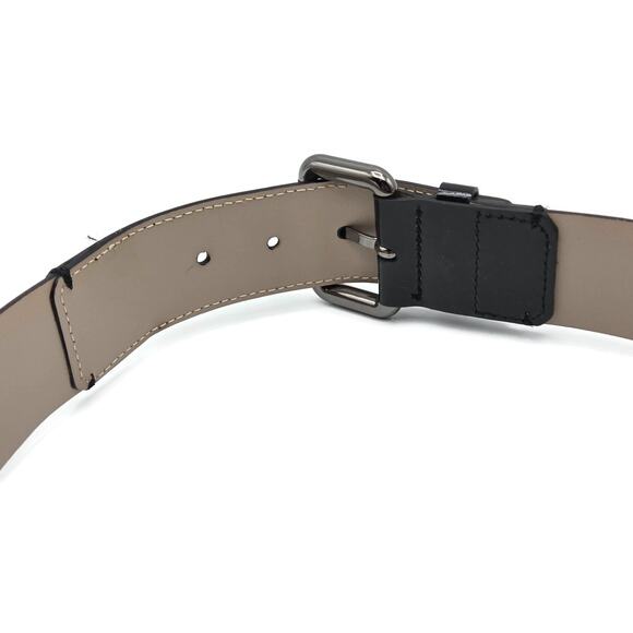 Burberry London Womens Nova Check Coated Belt Beige Leather Trim Size 36 90 main image 9